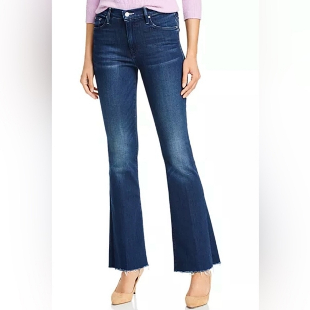 MOTHER Dark Blue Flare Jeans